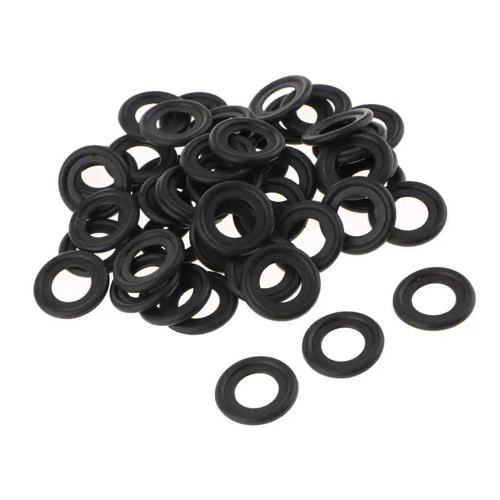 50 Pieces Rubber Oil Drain Plug Crush Washer Gaskets for    