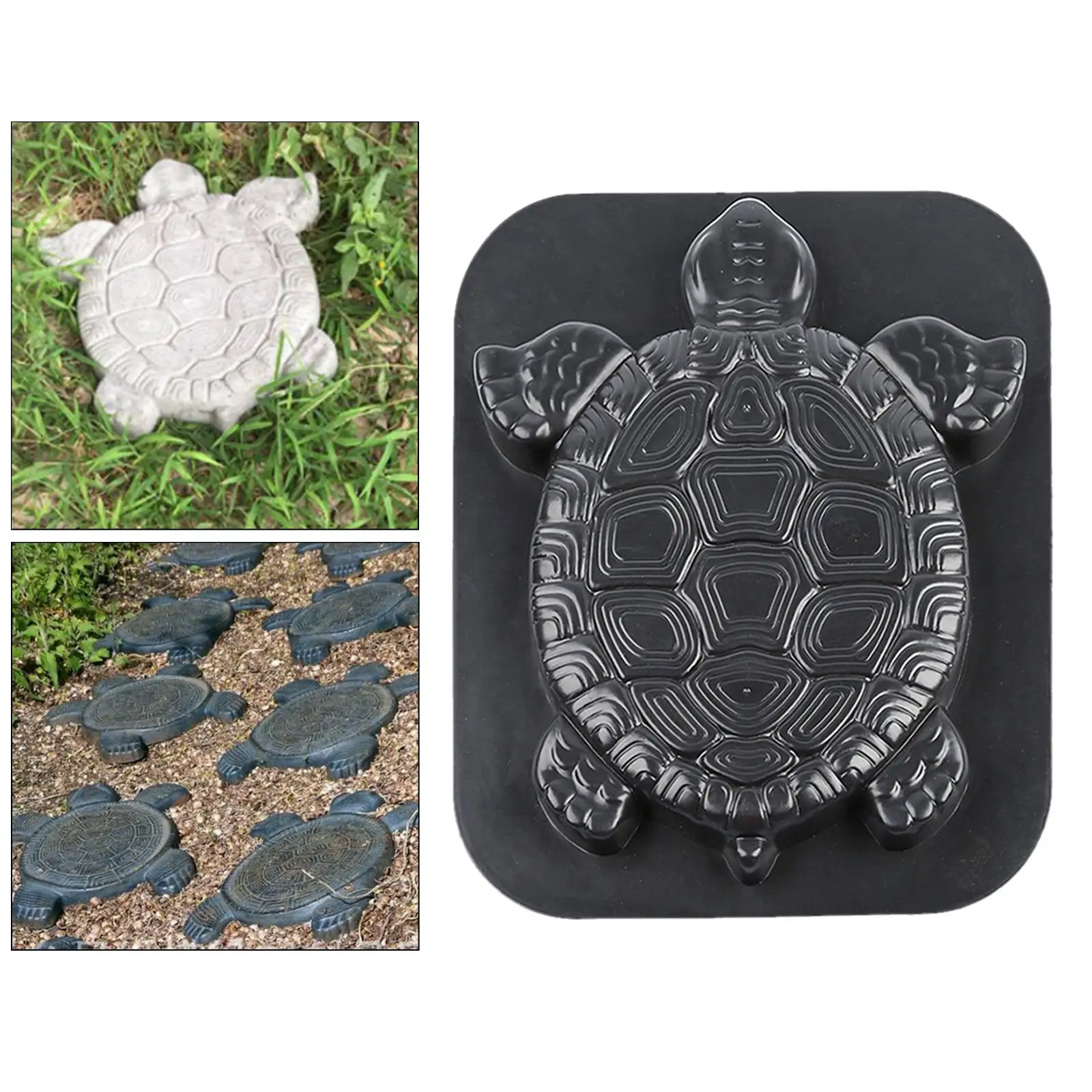 DIY Garden Turtle Stepping Stone Patio Cobblestone 