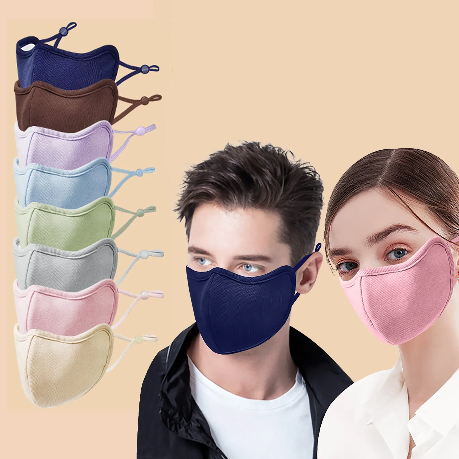 cheap halloween costumes Halloween Cosplay 2pcs Adult Protective Mask Anti Dust Mouth Mask Cotton Masks Washable Reusable Adjustable Face Mask Cubrebocas easy mens halloween costumes