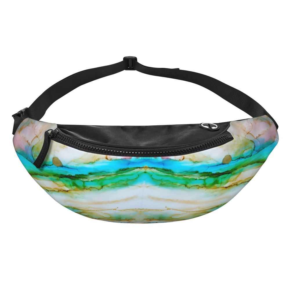 Personalizado mármore verde Fanny Pack para mulheres