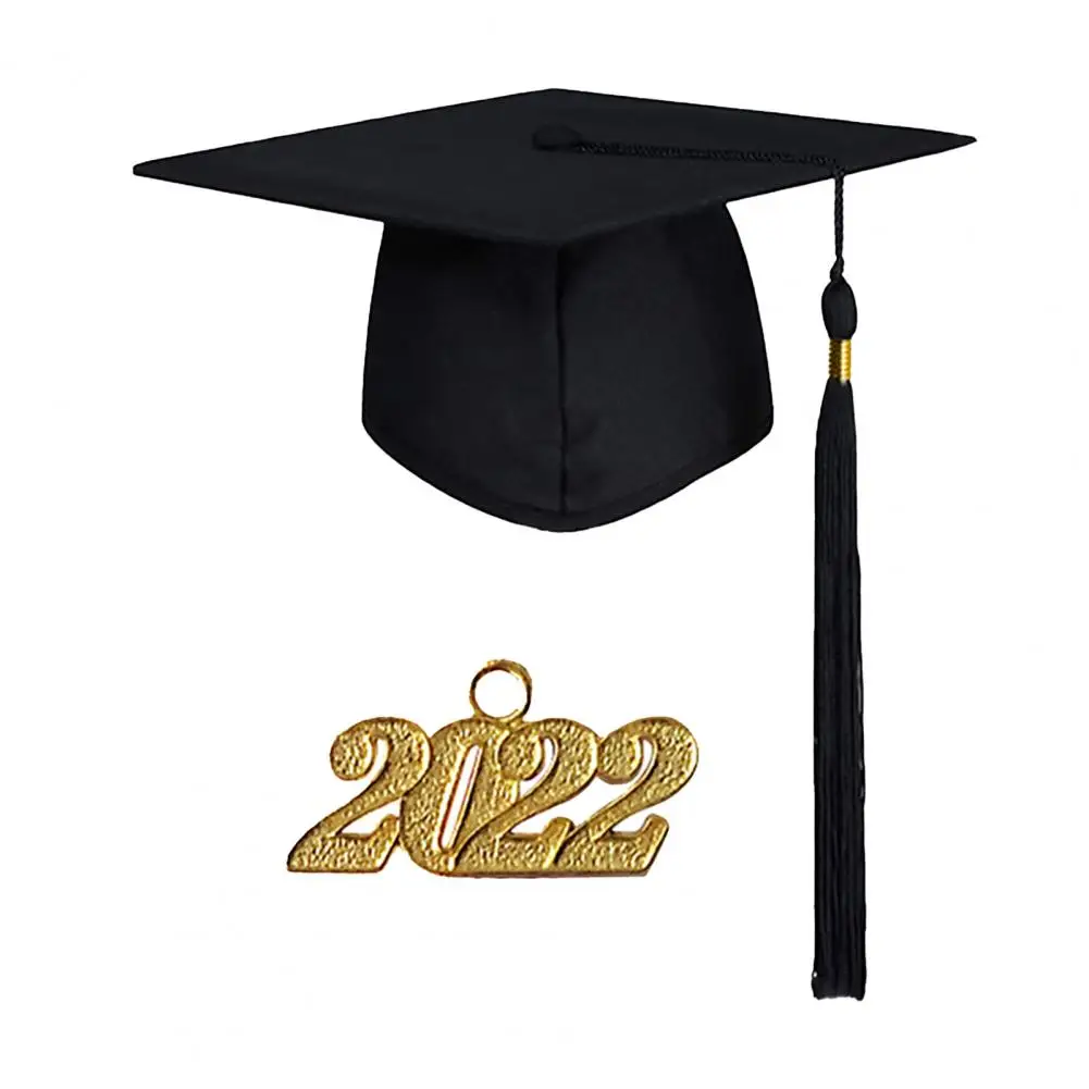Sombrero de graduación para académico con banda gorra de graduación 2022 NA Bachelor tamaño ajustable 