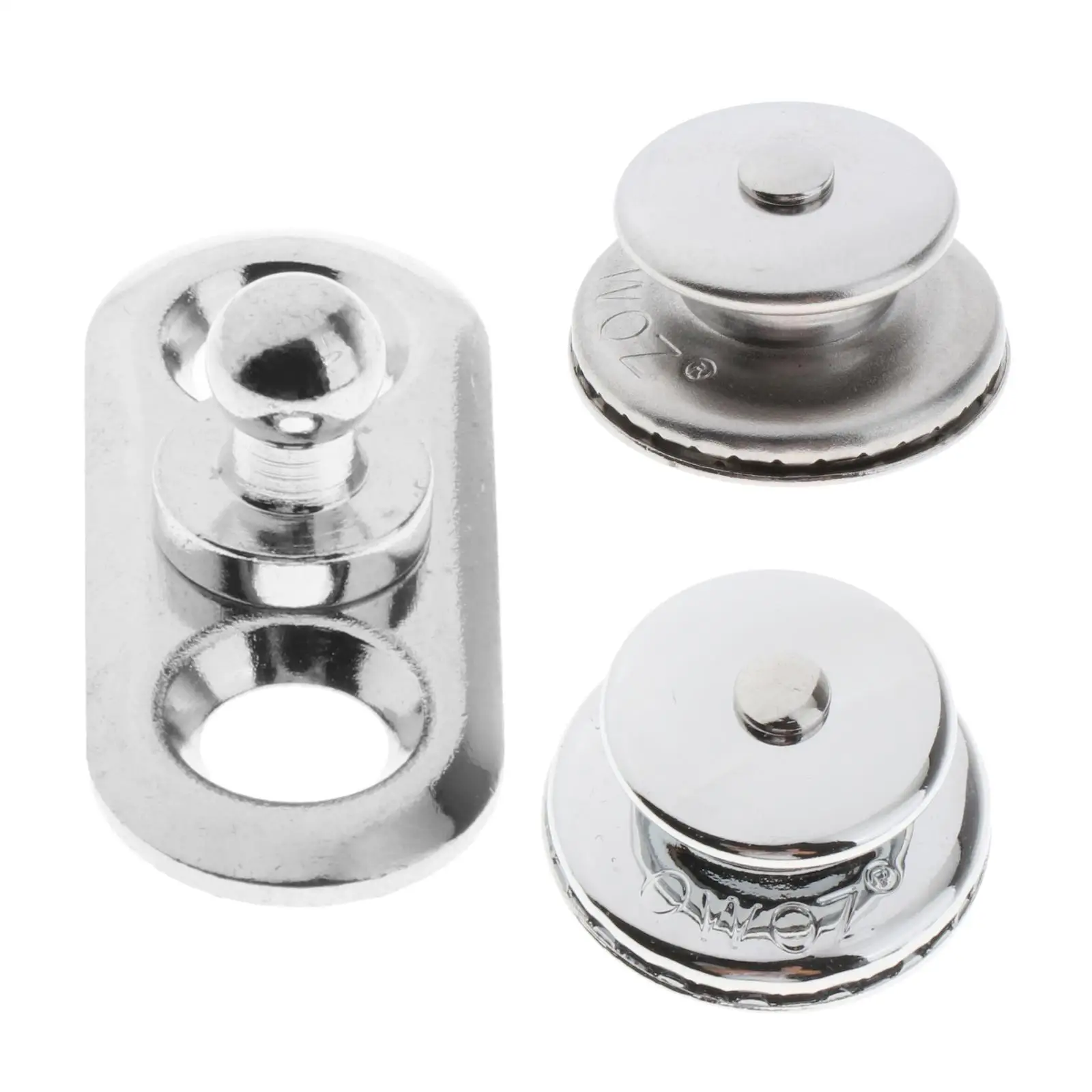 Stainless Steel Yacht Screw Base Snaps Corrosion Resistance Silver Practical