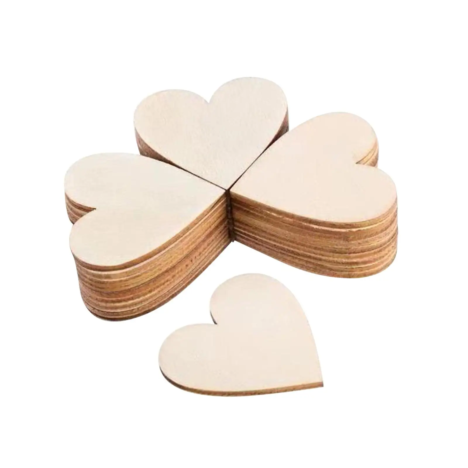 20Pcs Unfinished  Slices Blank DIY Crafts Decorations Wood Pieces