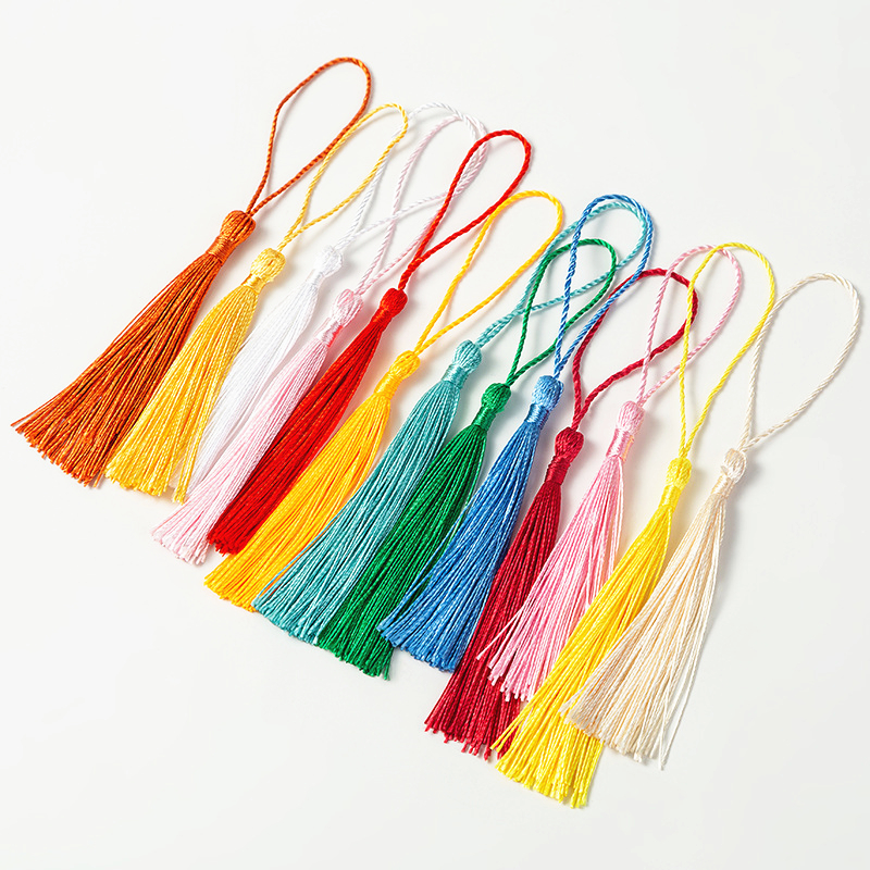 Description Picture 4 of item10pcs/Lot 14cm Polyester Tassels Fringe Cotton Tassels Trim For Sewing Curtains Accessories DIY Home Wedding Decoration