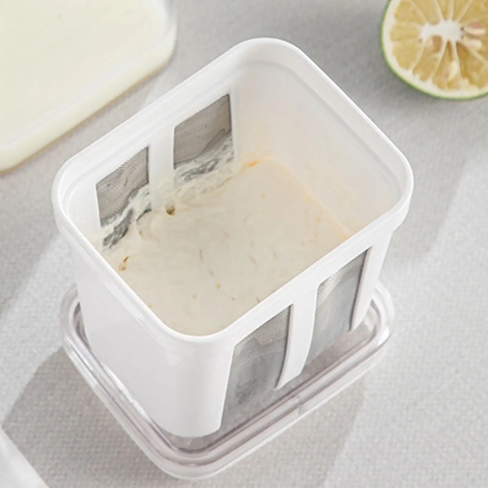 Yogurt Strainer Mesh Washable Yogurt Filter Household Kitchen Tools Yogurt Container Sieve for Tea Juice Picnic Coffee