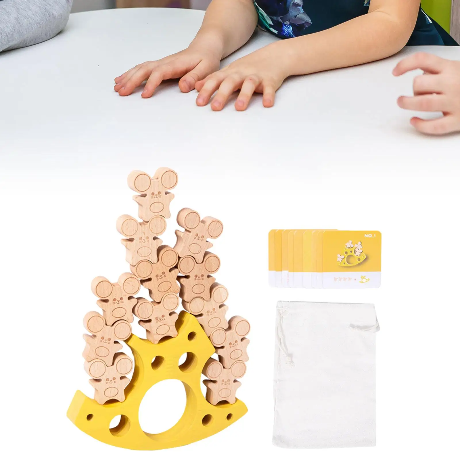 Montessori Balance Game Early Educational Toy Interactive Balancing Building Blocks for Girls Boys Age 4 5 6 Birthday Gifts