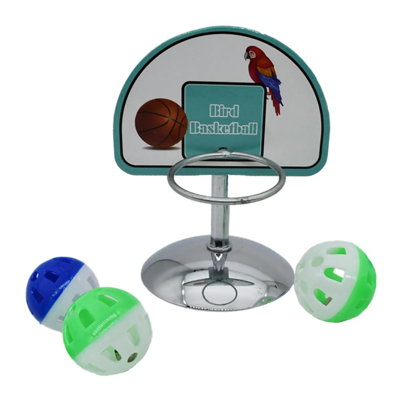 Bird Training Basketball Toys Parrot Intelligence Toy with 13