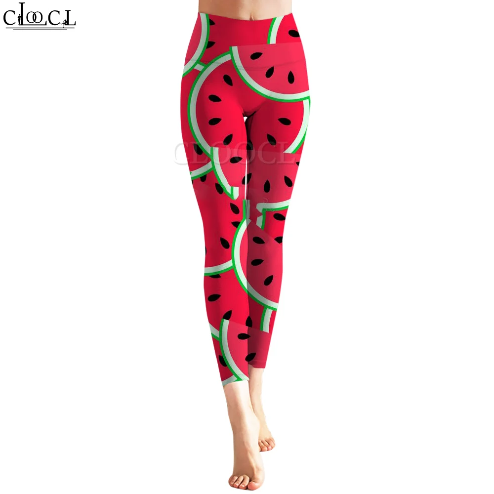 melancia padrão 3d impresso calças para feminino