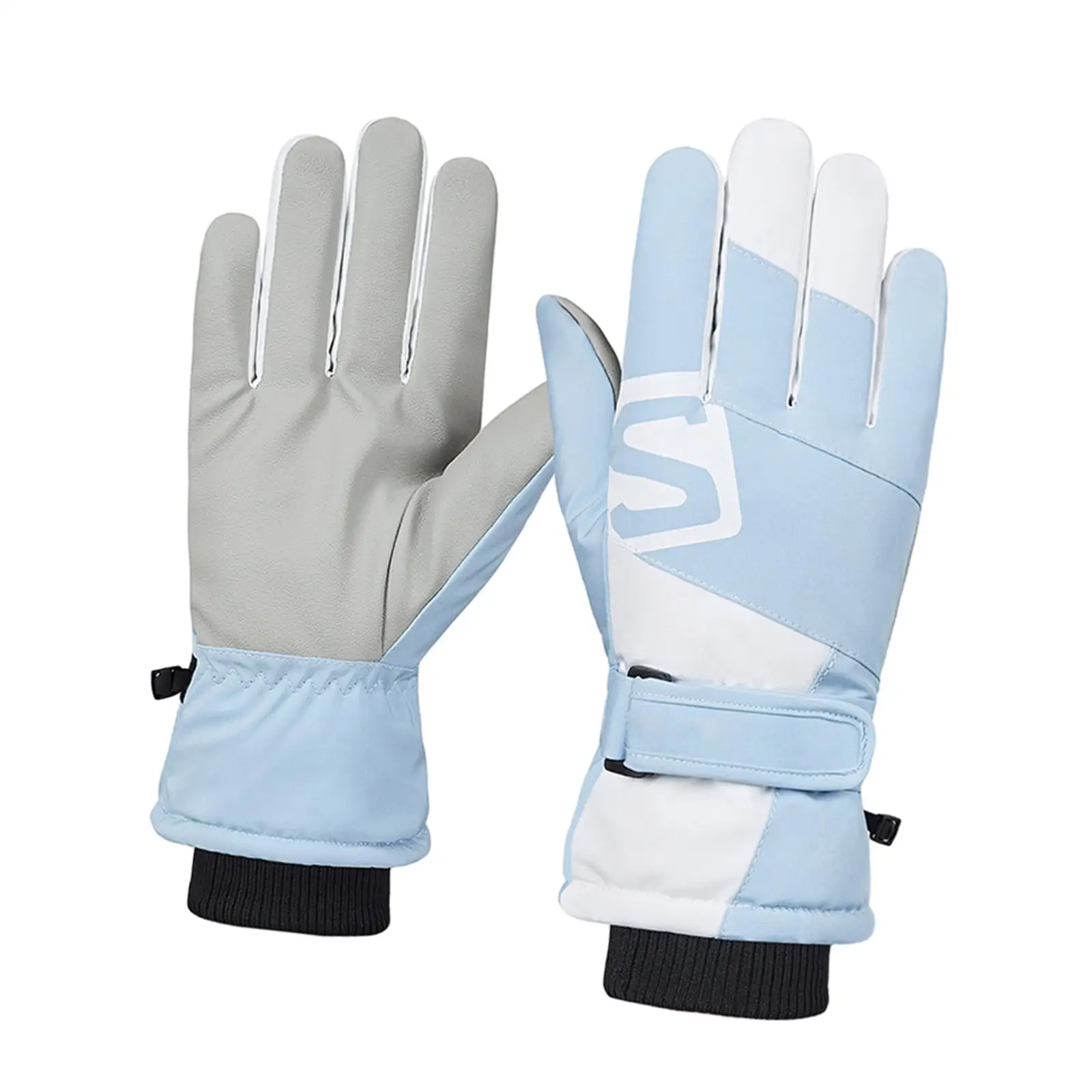 Winter Ski Gloves Snow Ski Gloves, Touchscreen Mittens Gift Warm Mittens Thickened Gloves, for Snow Driving Outdoor Biking