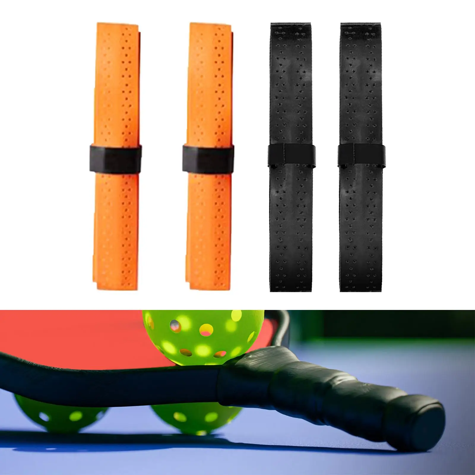 Pickleball Racket Wrap, Pickleball Overgrip, Moisture Wicking PU Tape Tennis Racquet Grip Replace Grip Tape for Tennis