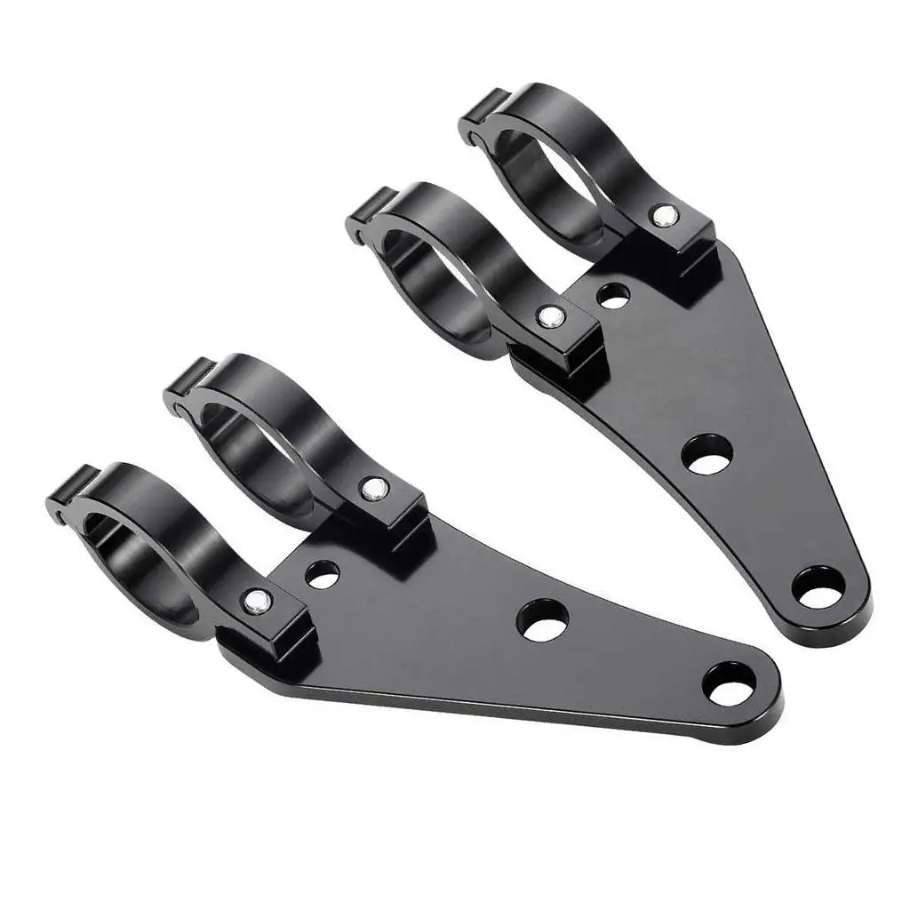 2 Pieces Fork Headlight Mounting Bracket 41mm Universal CNC for 
