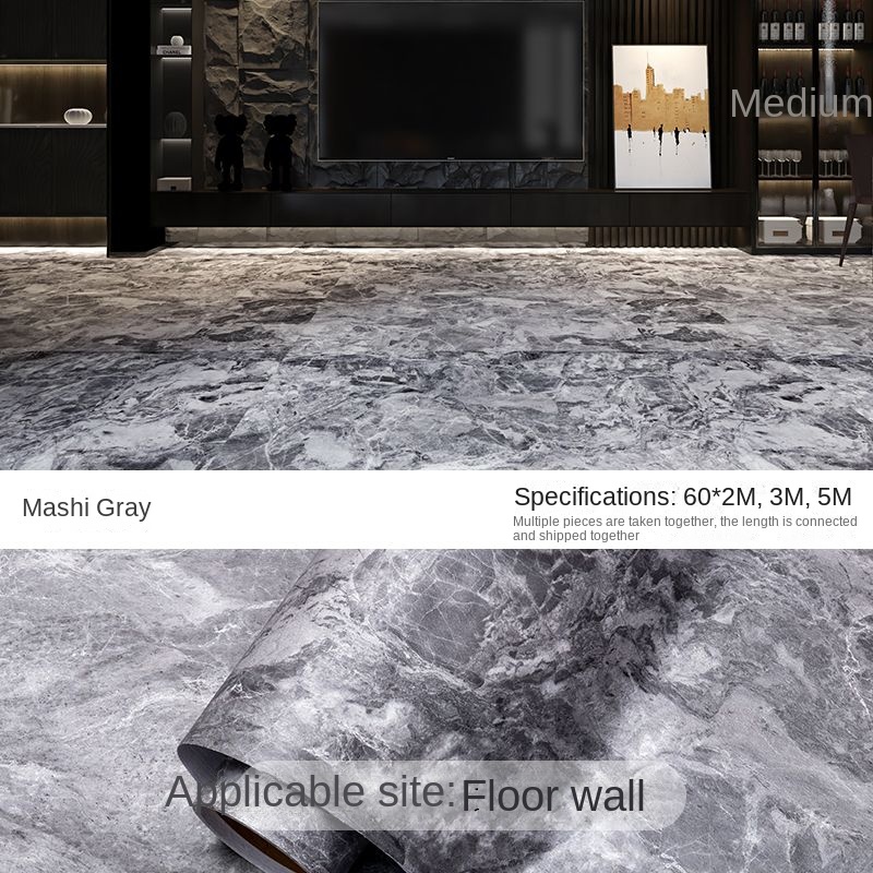 Description Picture 5 of itemFloor Pvc Self-adhesive Kitchen Bathroom Bedroom Floor Decoration Tile Sticker Wear-resistant Waterproof Anti-slip Thickening