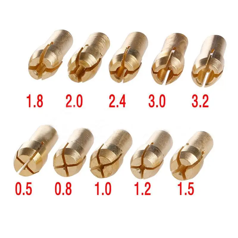0.5-3.2mm drill chuck collets set of  chucks collet chucks