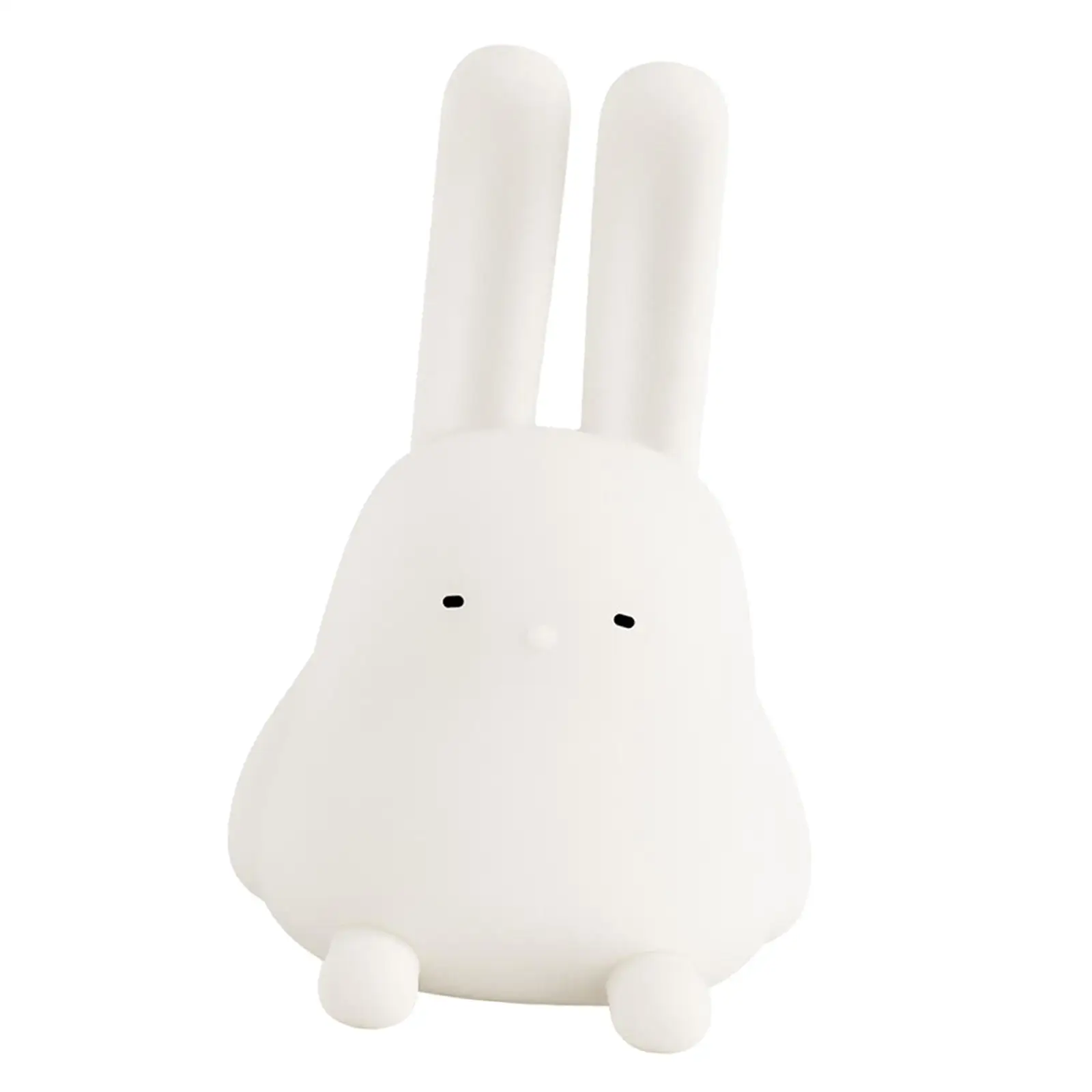 Rabbit Silicone LED Night Light Table Lamp Ear Hanging USB Rechargeable Lighting for Bedroom Sleeping Children Reading