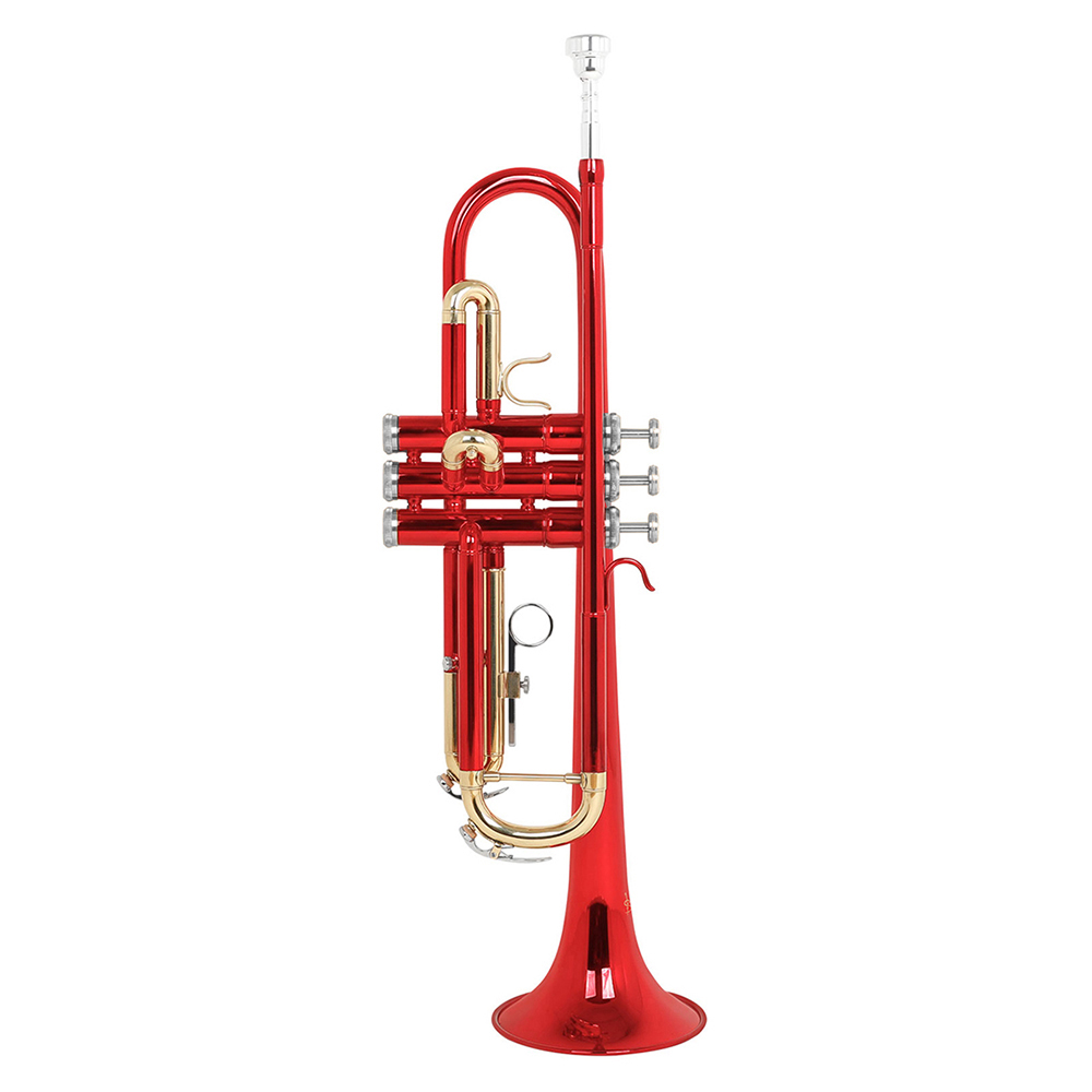 Title 11, SLAD Bb Trumpet Brass Body Colorful Gold Key Tr...