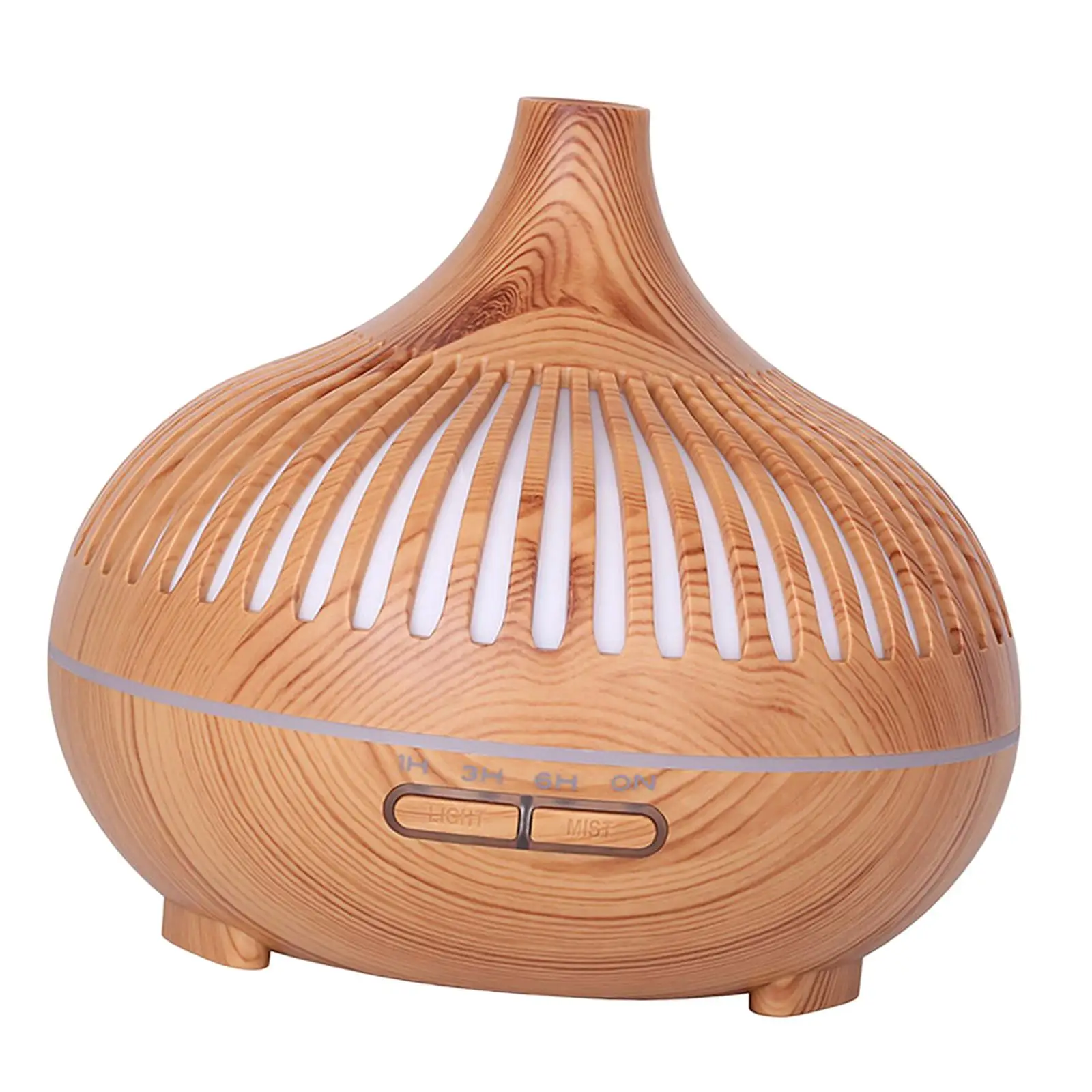 Portable Wood Grain Diffuser 500ml Whisperaroma Diffsuer Noiseless Multifunction Mini Air Humidifier Wood Grain Humidifier