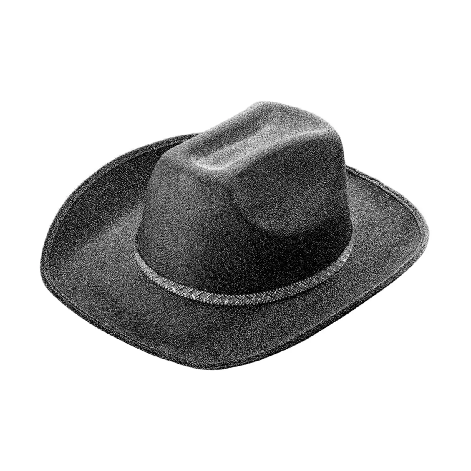 Novelty Cowgirl Hat Fedora Hat Jazz Hat Wide Brim Photo Props Party Hats Sunhat for Gift Role Play Girls Accessories Halloween