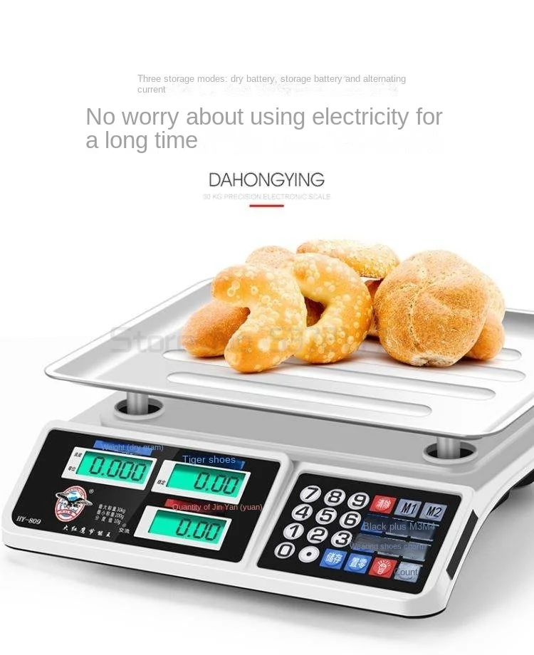 40kg 1g balança de cozinha digital display