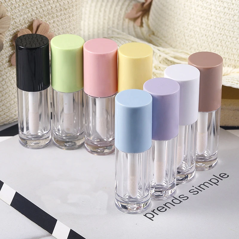 Best of 6ml Empty Transparent Lipgloss Packing Containers Cosmetic Lip Glaze Tubes Lip Gloss Refillable Bottle Yellow Pink Purple Caps Reviews & Tips