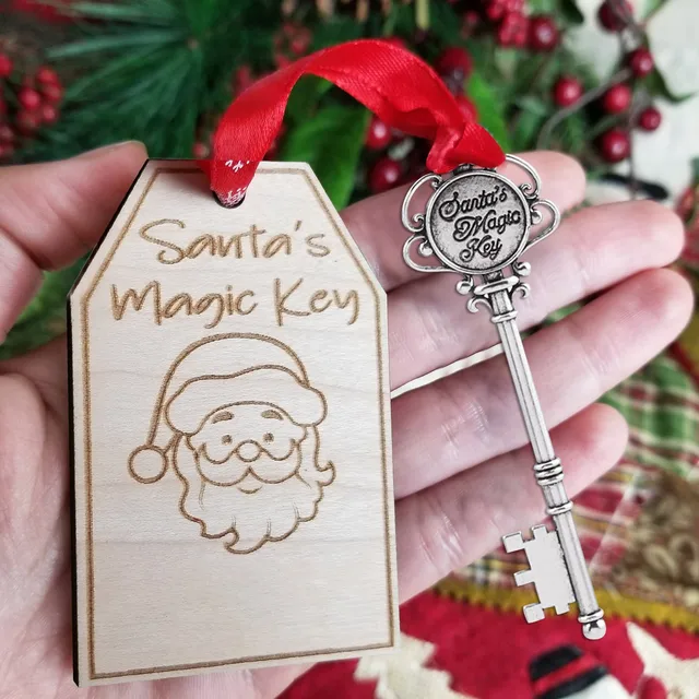 Weihnachten Anhänger Santa Schlüssel Für Haus Mit Keine