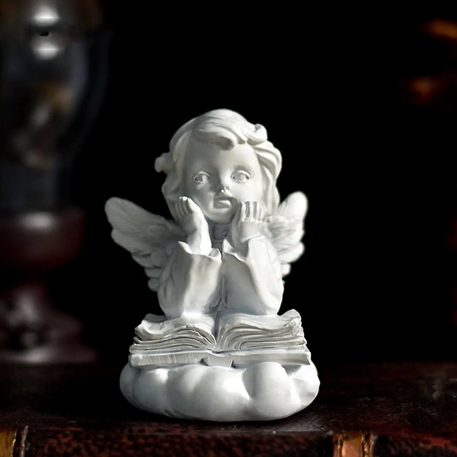 Resin  Angel Figurine Prayer Statue Desktop Ornaments Peaceful