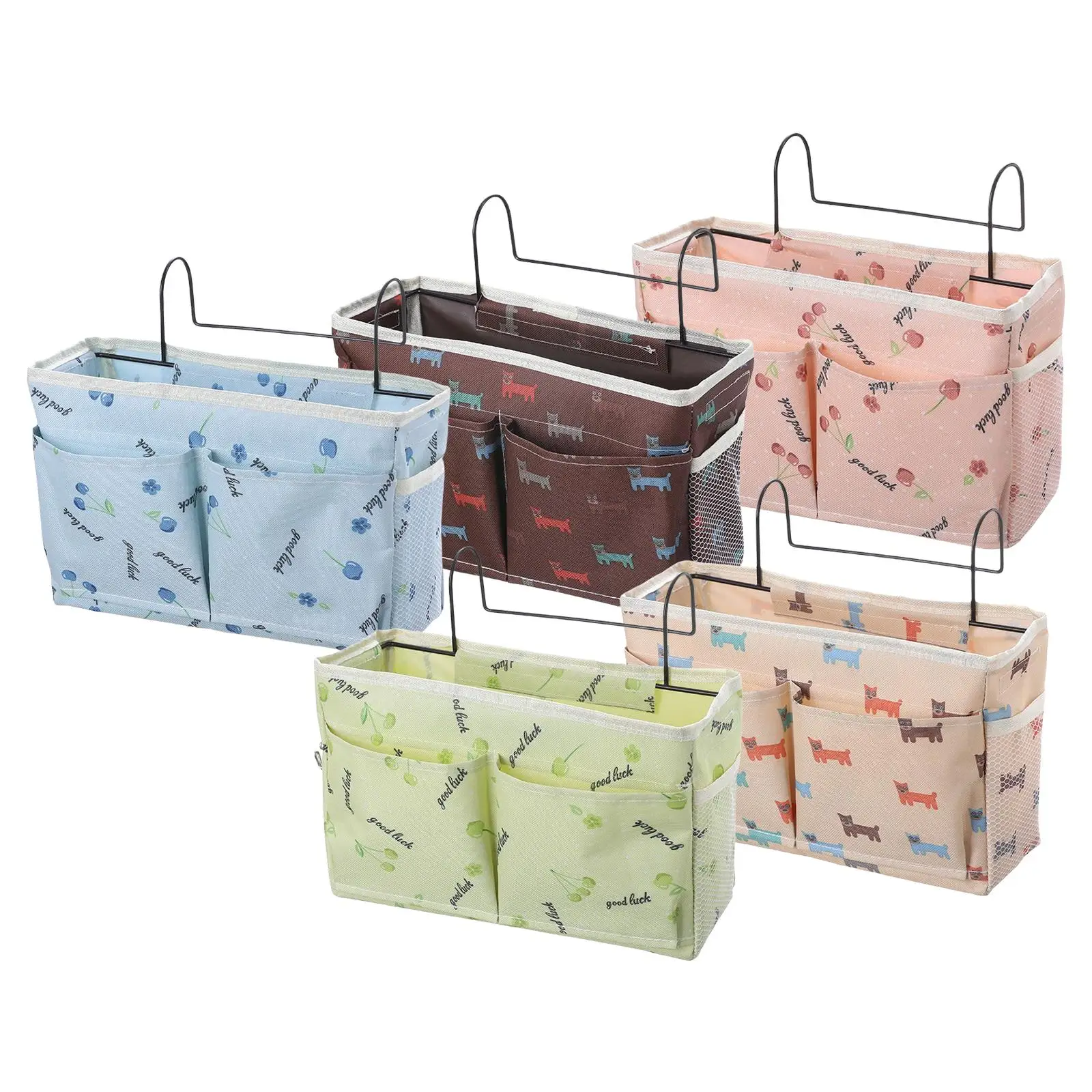Bedroom Organizer Diaper Caddy Toy Holder Hanging Bedside Caddy for Mobile, Key Book