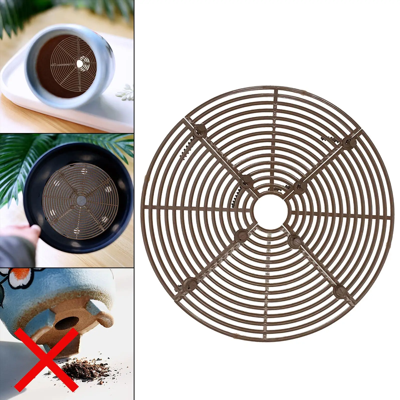 Plant Pot Grid with 8 Nails Baby Safety Plant Easy Install Cat Digging Stopper Pot Cover for Dog