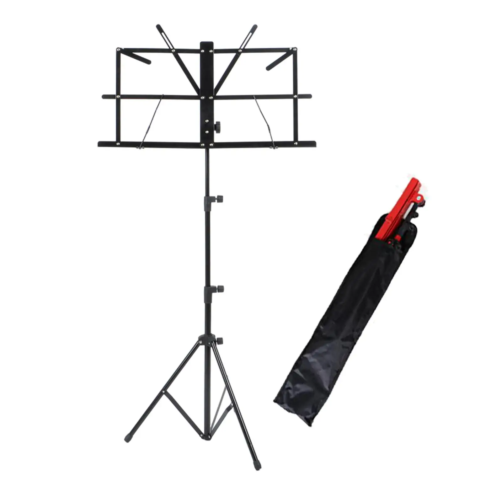 Sheet Music Stand Height Adjustable Collapsible Music Stand with Carrying Bag for Violin Players Guitar Player Ukulele Player