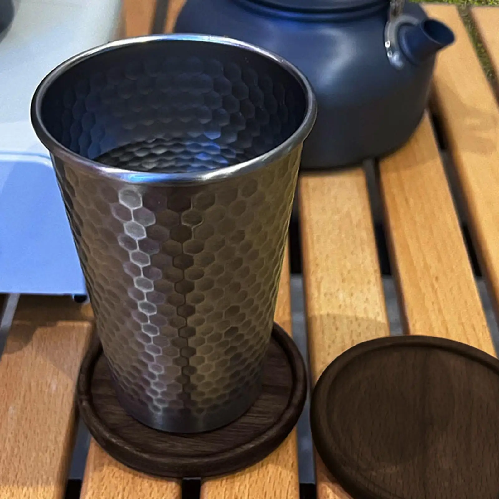 Portable Stainless Steel Cup Camping Mugs 350ml Tea Water Cups for Travel Cooking Backpacking Picnic Utensils Hiking Outdoor