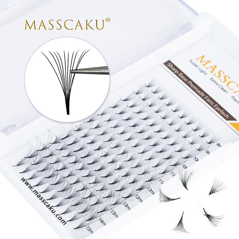 Best of Slim Narrow Base Premade Volume Fans Lashes 6D / 8D / 10D / 12D Thin Pointy Base Russian Volume Eyelash Extensions Supplies Reviews & Tips