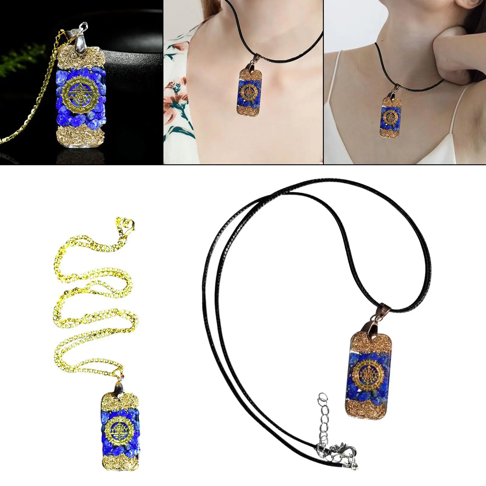 Chakra Pendant Necklace, Positive Energy Generator, Relaxing Necklace Purification Pendant, Protection Amulet for Women Men