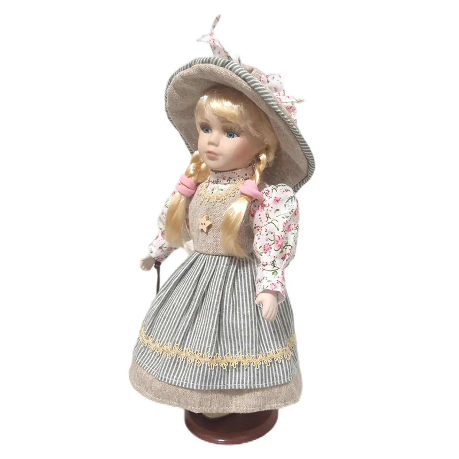 30CM Porcelain Doll Collectible Miniatures Beautiful,   Girl Doll with