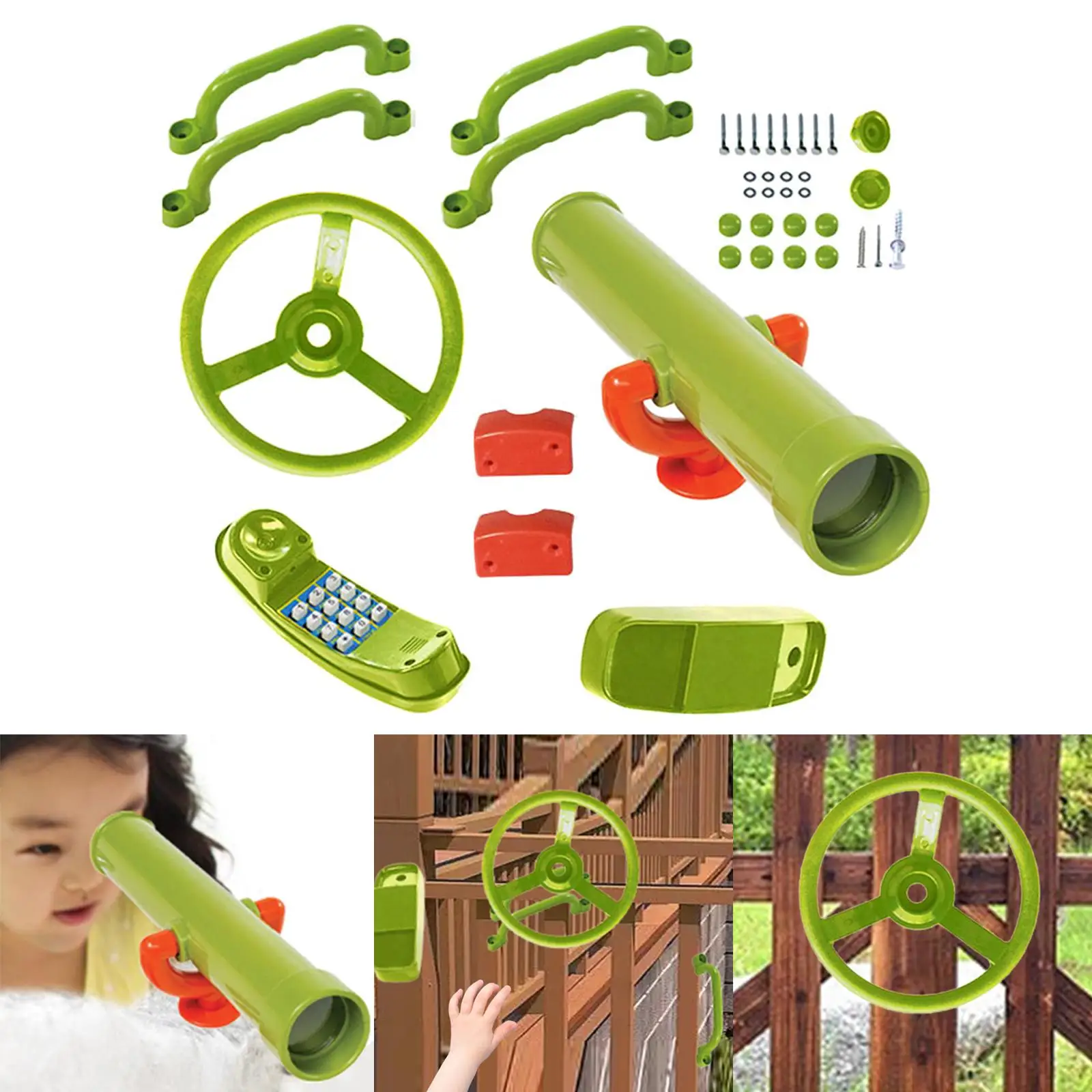 Playground Equipment Swingset Attachments for Backyard Play House Tree House