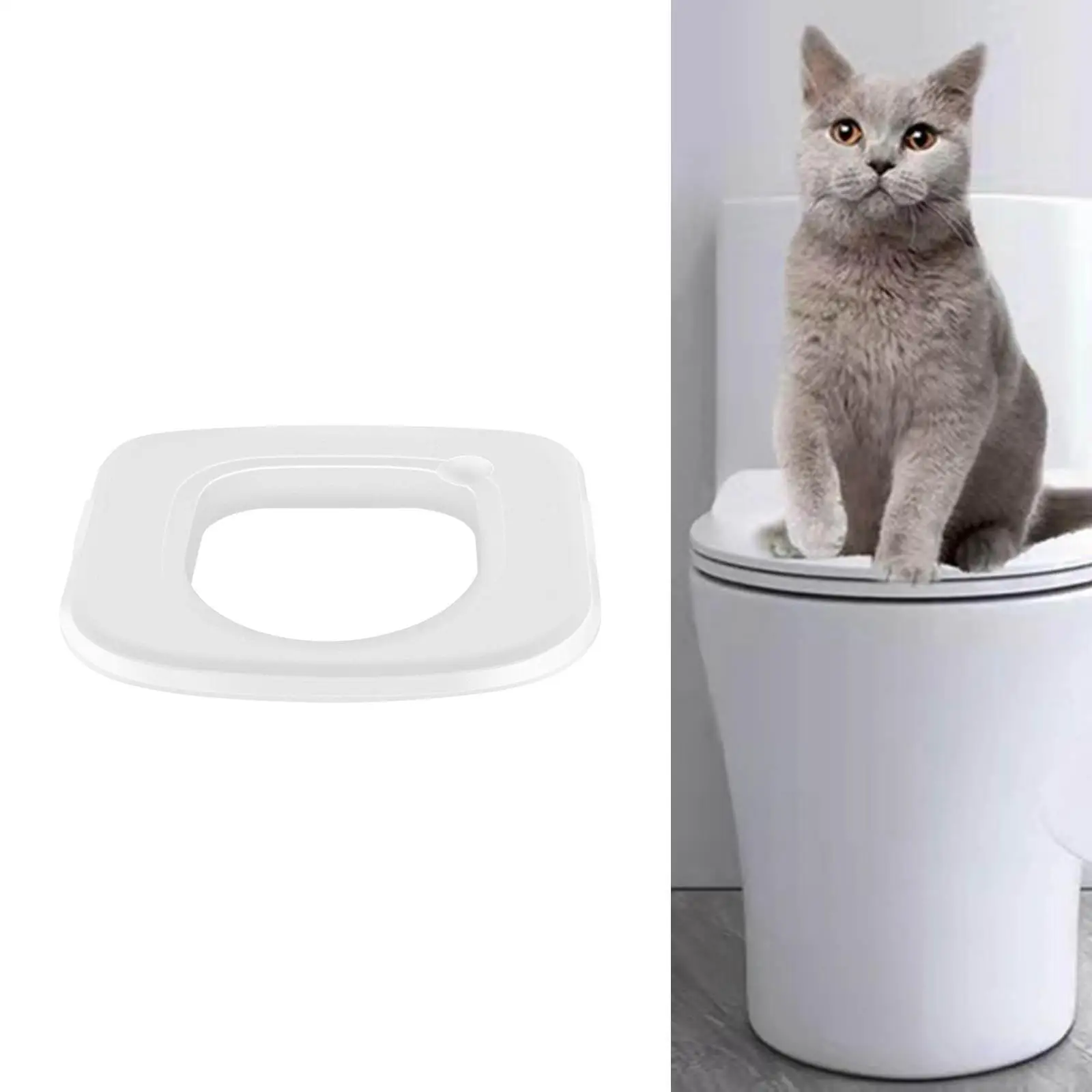 Plastic Cat Toilet Trainer, Lightweight Portable Urinal Seat Potty 