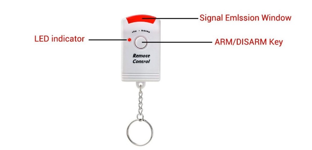 Nombre 4, Alarma móvil sin cables con Sensor, Detector de seguridad, sistema de alerta para interiores y exteriores, compatible con soporte para garaje