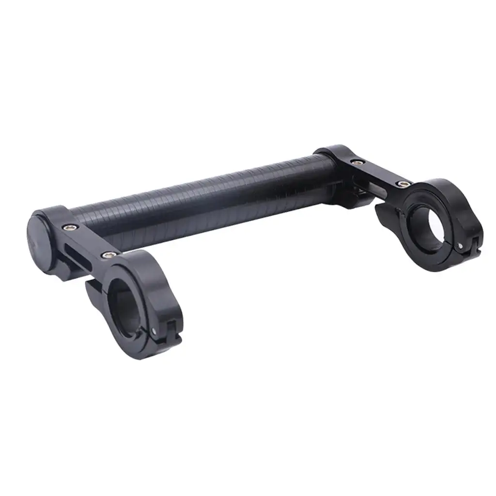 Double Clamp Bike Bicycle Handlebar Extender Extension Light Lamp Phone Mount Bracket Stand Holder 