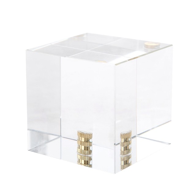 Square Wedding Glass Lucite Cube