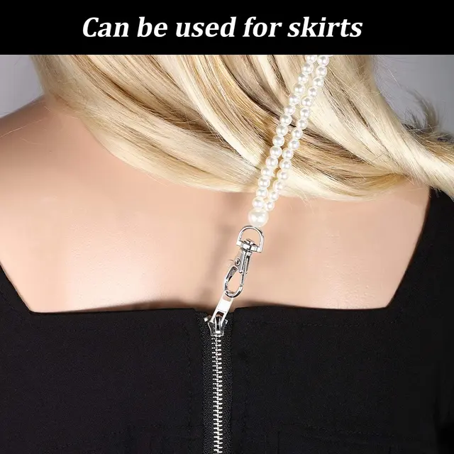 1Pcs Long Dress Zipper Helper Puller Women Necklace Zipping Up