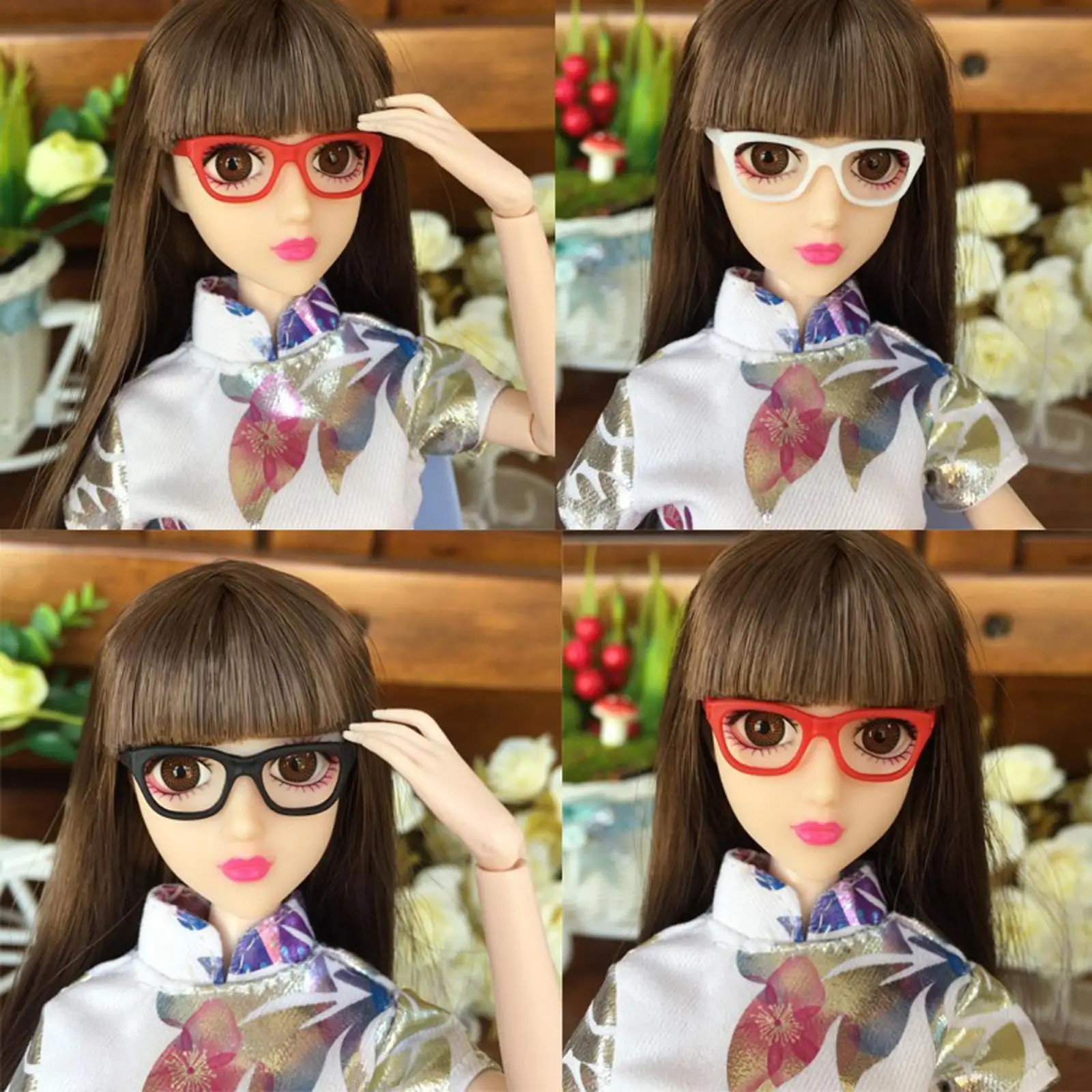 3x 1/6 Miniature Fashion Doll Glasses Glasses Decoration