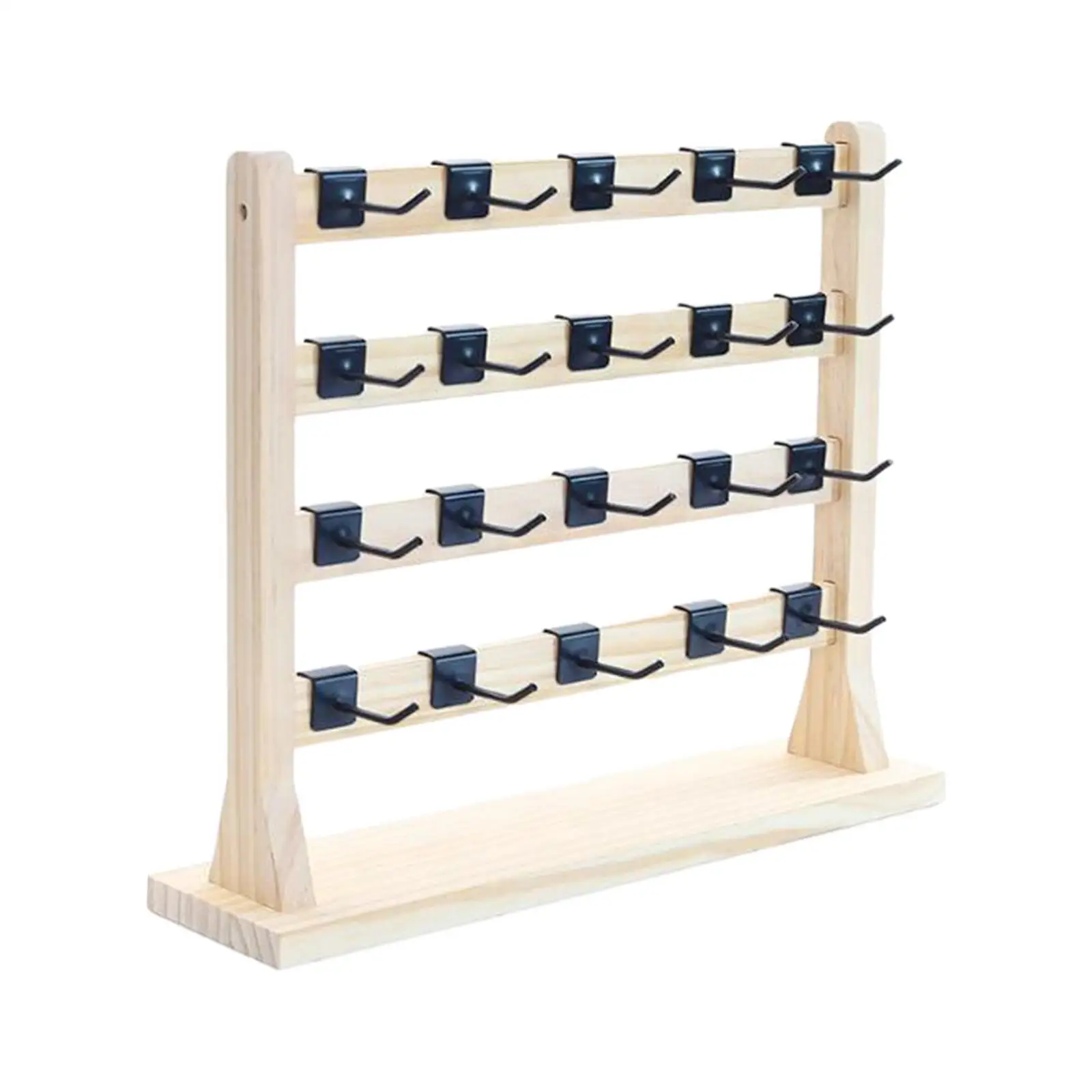 Earrings Display Stand with Hooks 4 Tiers Decoration Bracelet Display Holder for Desktop
