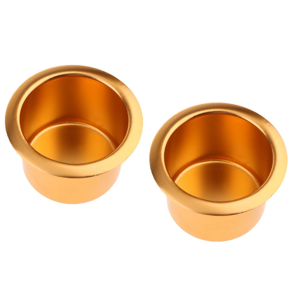 High Quality Gold Aluminum  80x64mm/ 3.15x2.52inch - Pack of 2