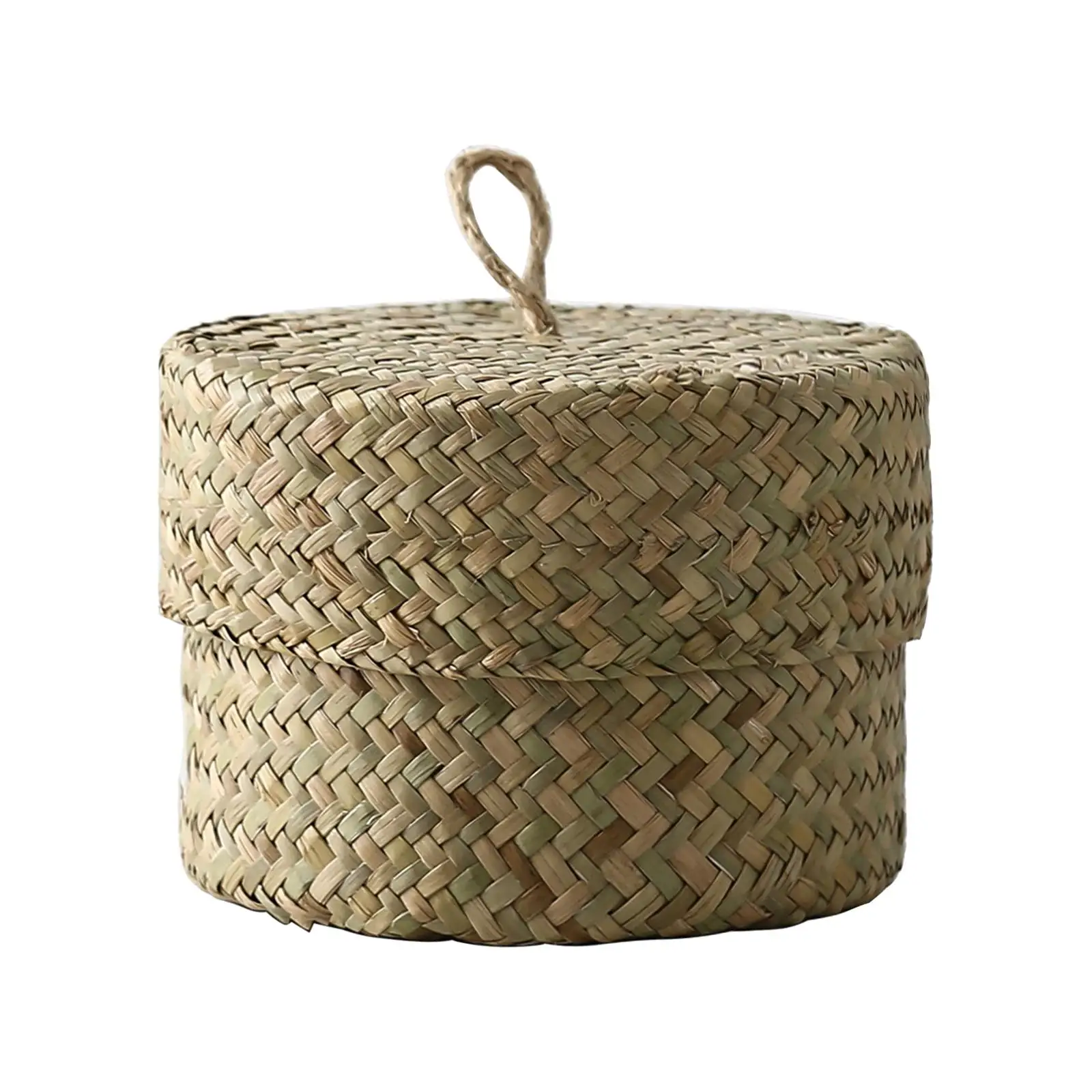 Natural Seagrass Storage Basket Seagrass Organizer Handmade Finishing Box Storage Box for Office