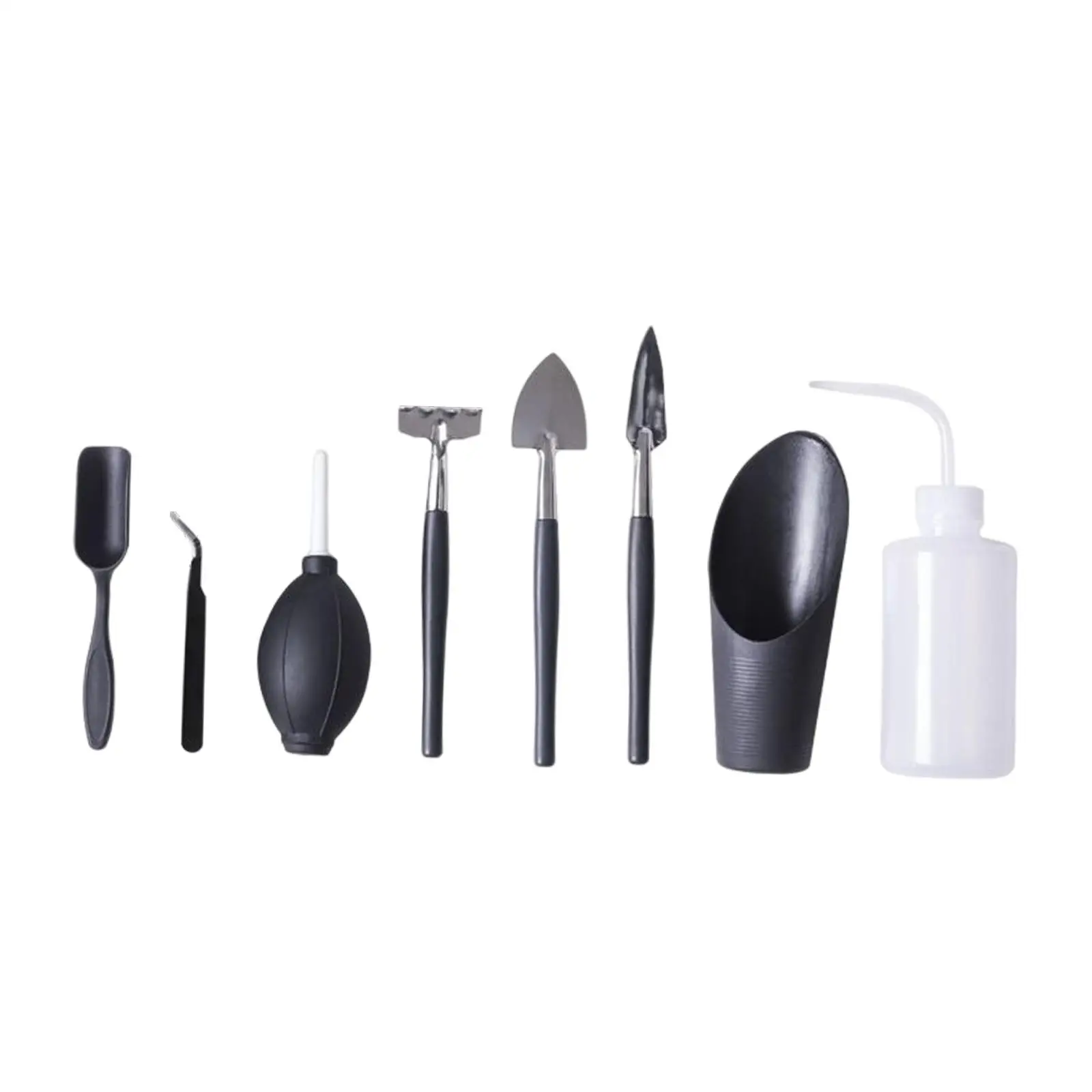  Transplanting Tools 8 Pieces Easy to Wash Simple to Use Accessories Stainless Steel, PP Materials Durable Lightweight
