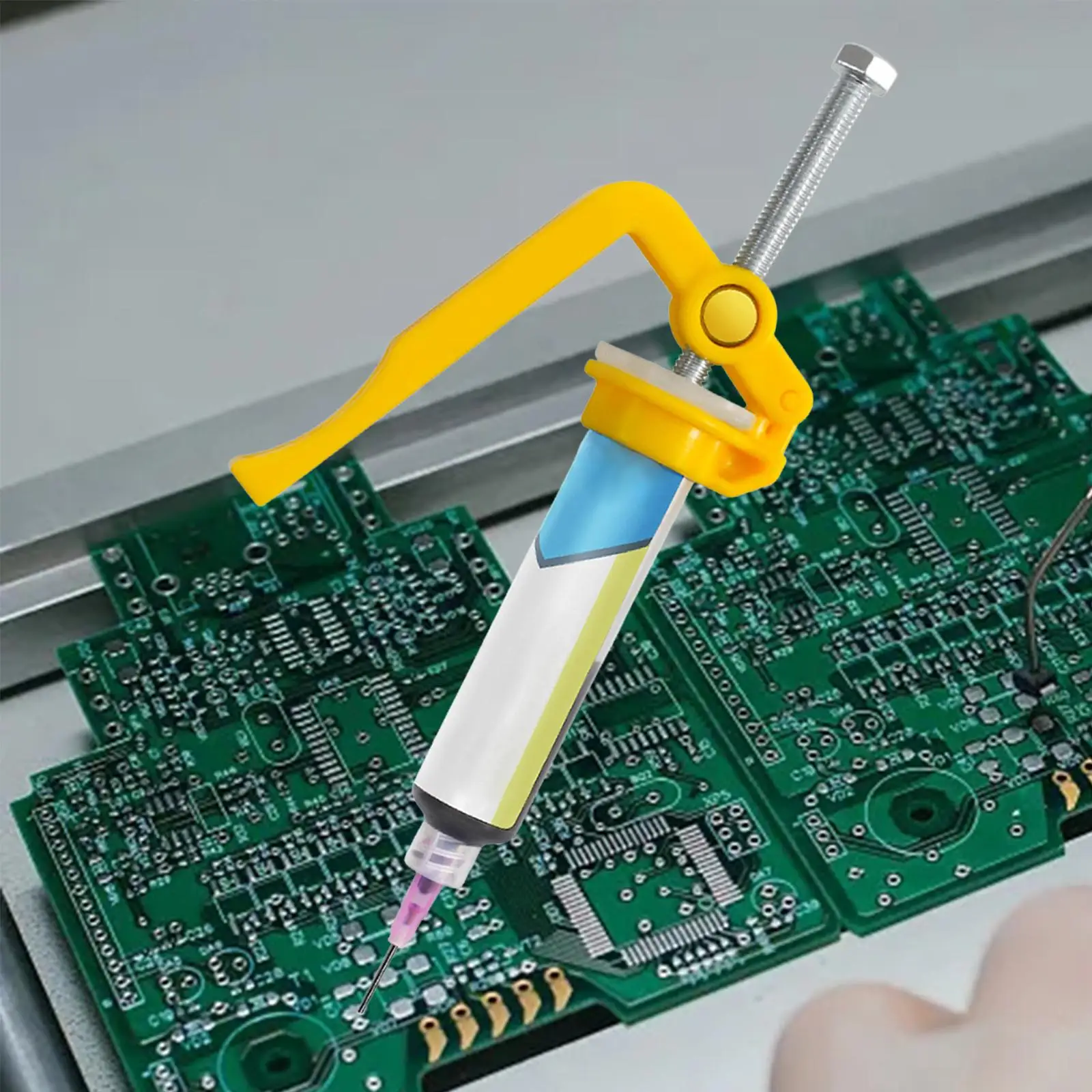 Flux Tube Tool Solder Paste Glue Extruder Welding Oil Pusher Solder Paste Dispenser for Circuit Board