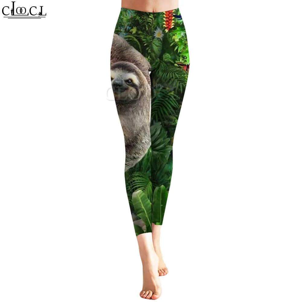 floresta sloth gráfico impressão 3d calças casuais