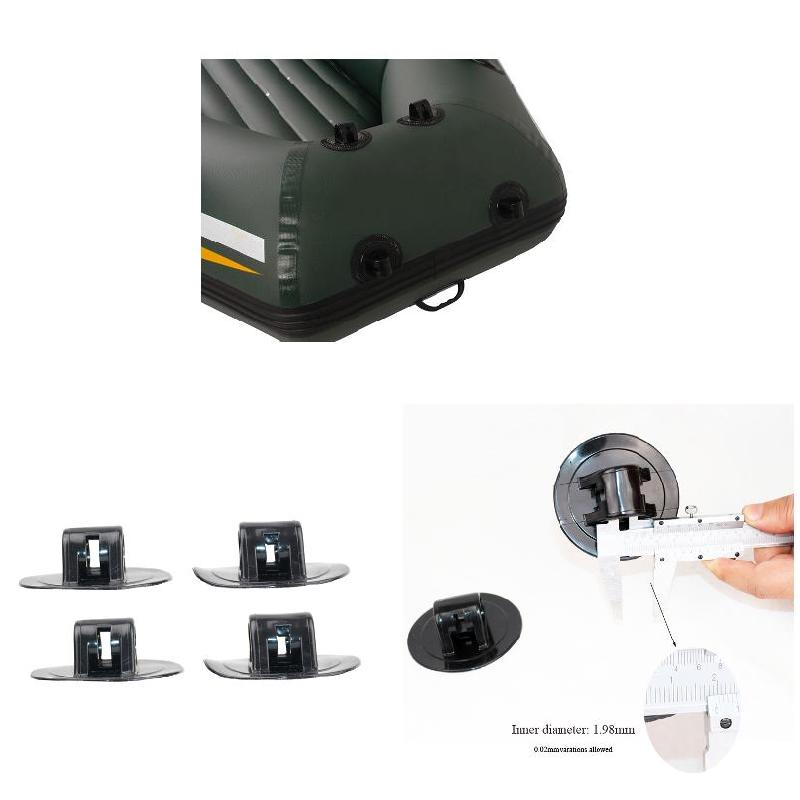 4Pcs Tülle Für Befestigung Elektromotor Schläger Haken Montieren Aufblasbare Fischerboot Teil Zubehör Motor Ständer Halter – Detail 7