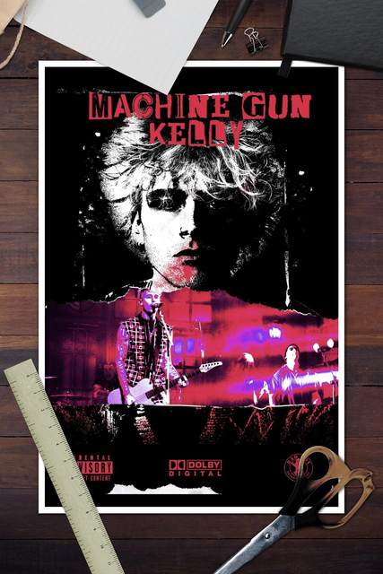 Offers Machine Gun Kelly Spray Painted Canvas