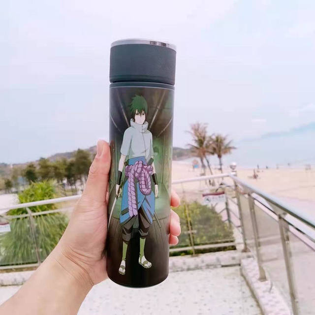 Anime One Piece Luffy Zoro Ace Sports Water Bottle Outdoor Water Bottle  with Straw Portable Water Cup Boys Girls Children 560ml