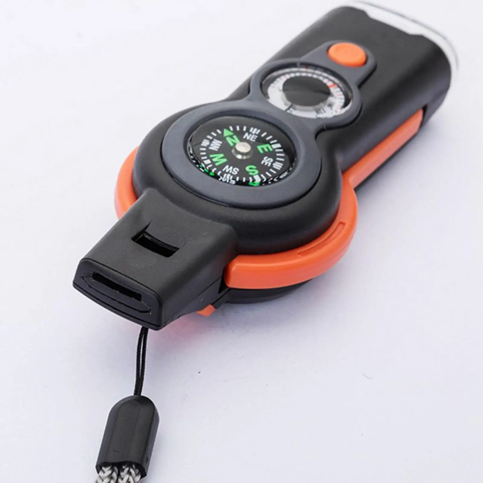 2x7 in 1 Emergency Hiking Safety  Reflector Mirror Flashlight Keychain