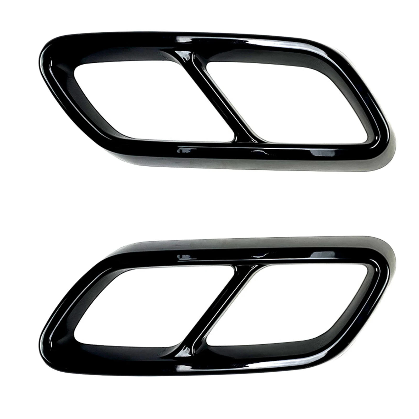 2Piece Exhaust Pipe Cover Trim Muffler Durable for x253 2015-2018 C GLC